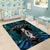 New Zealand Aotearoa Area Rug Maori Taniwha Paua Shell