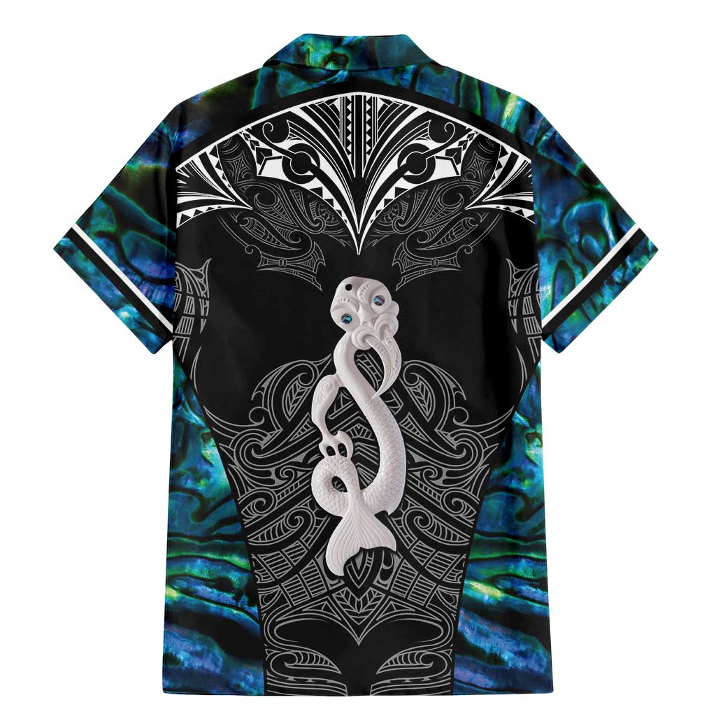 New Zealand Aotearoa Family Matching Mermaid Dress and Hawaiian Shirt Maori Taniwha Paua Shell LT05 - Polynesian Pride