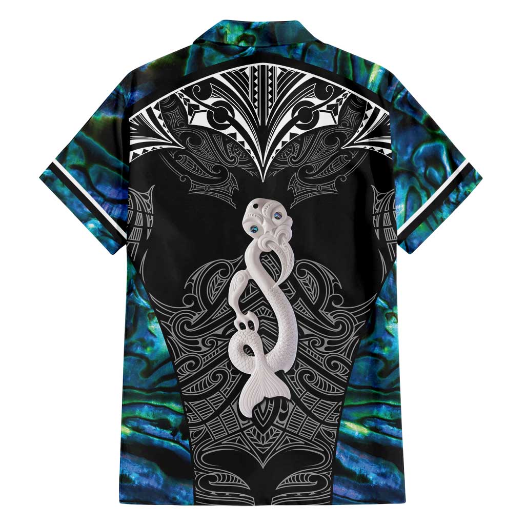 New Zealand Aotearoa Family Matching Tank Maxi Dress and Hawaiian Shirt Maori Taniwha Paua Shell LT05 - Polynesian Pride