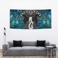 New Zealand Aotearoa Tapestry Maori Taniwha Paua Shell