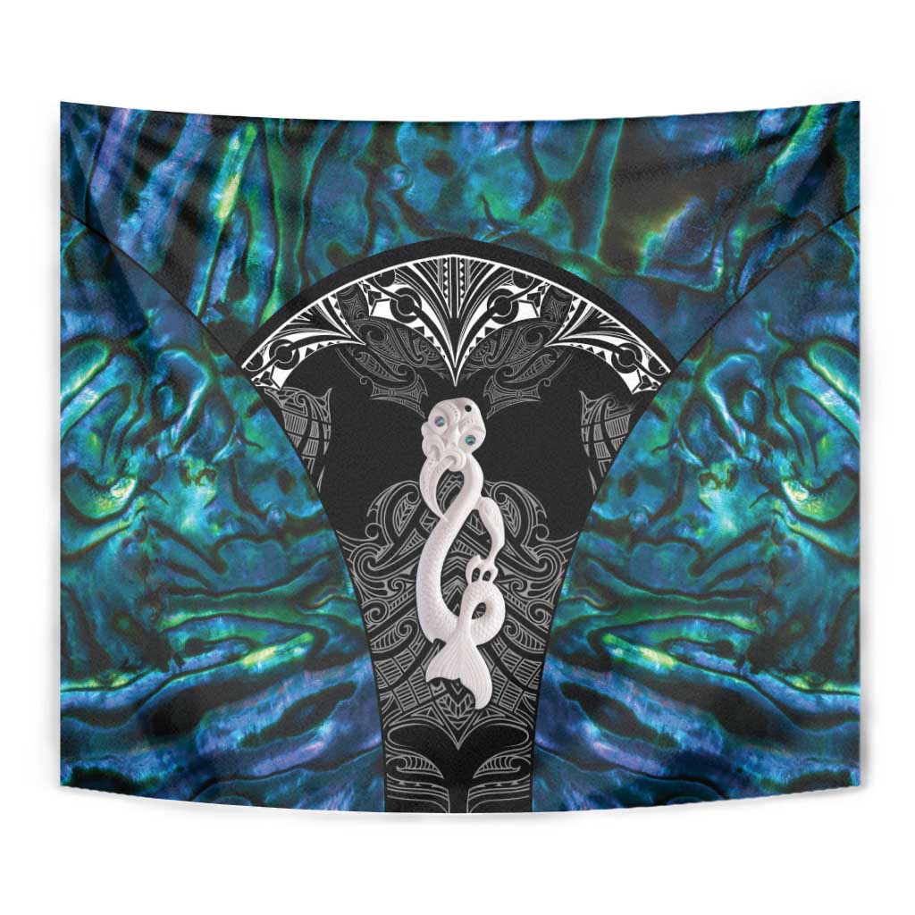 New Zealand Aotearoa Tapestry Maori Taniwha Paua Shell
