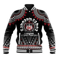 Personalised Samoa Black Saturday Baseball Jacket Samoa For Samoans