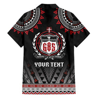 Personalised Samoa Black Saturday Family Matching Off The Shoulder Long Sleeve Dress and Hawaiian Shirt Samoa For Samoans