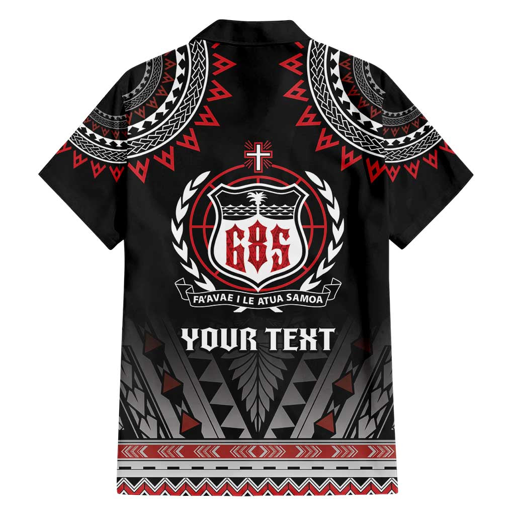 Personalised Samoa Black Saturday Family Matching Short Sleeve Bodycon Dress and Hawaiian Shirt Samoa For Samoans