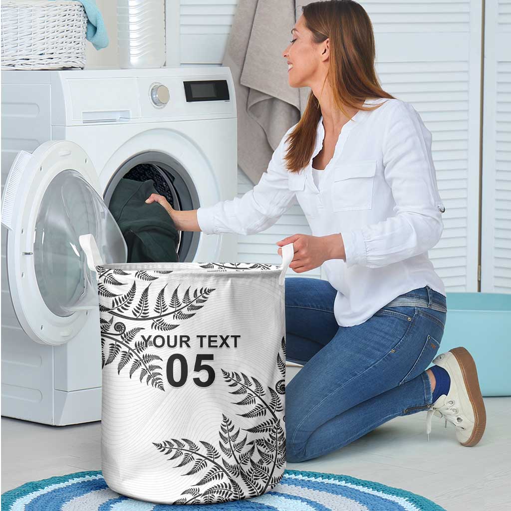 Custom New Zealand Football Laundry Basket Aotearoa Pride - Polynesian Pride