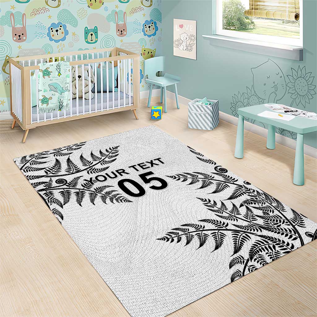 Custom New Zealand Football Area Rug Aotearoa Pride - Polynesian Pride