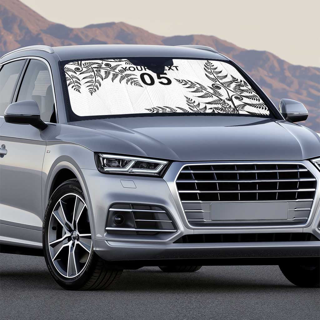 Custom New Zealand Football Auto Sun Shade Aotearoa Pride - Polynesian Pride