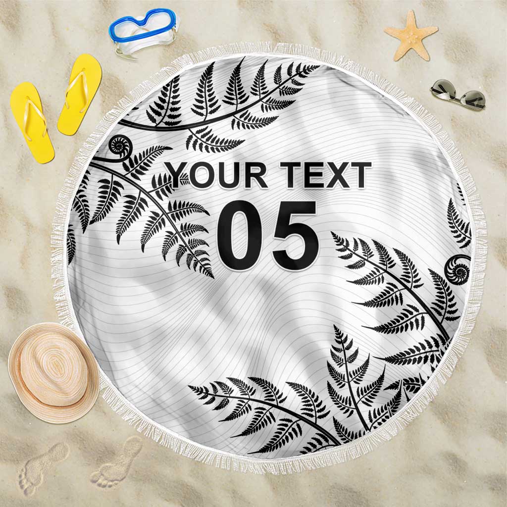 Custom New Zealand Football Beach Blanket Aotearoa Pride - Polynesian Pride
