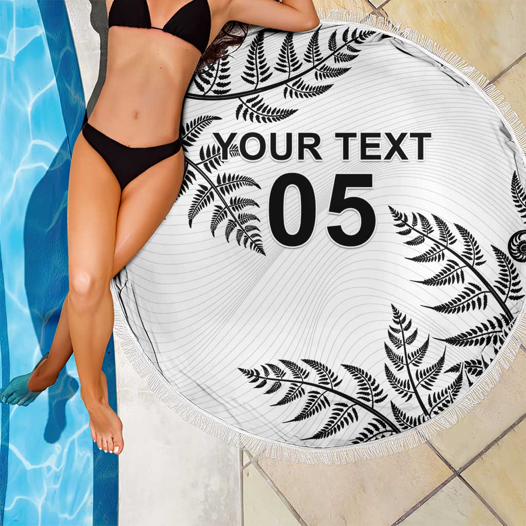 Custom New Zealand Football Beach Blanket Aotearoa Pride - Polynesian Pride