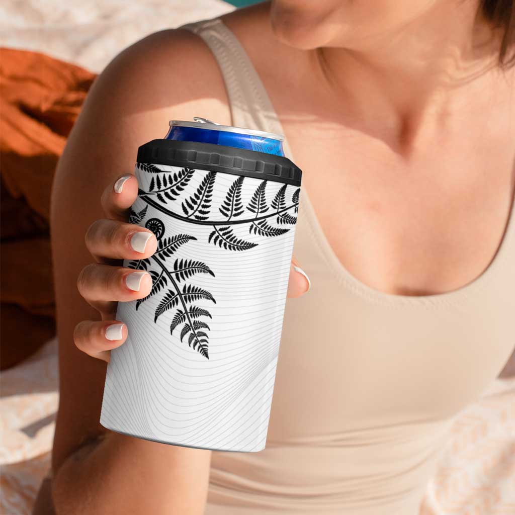 Custom New Zealand Football 4 in 1 Can Cooler Tumbler Aotearoa Pride - Polynesian Pride