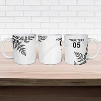 Custom New Zealand Football Ceramic Mug Aotearoa Pride - Polynesian Pride