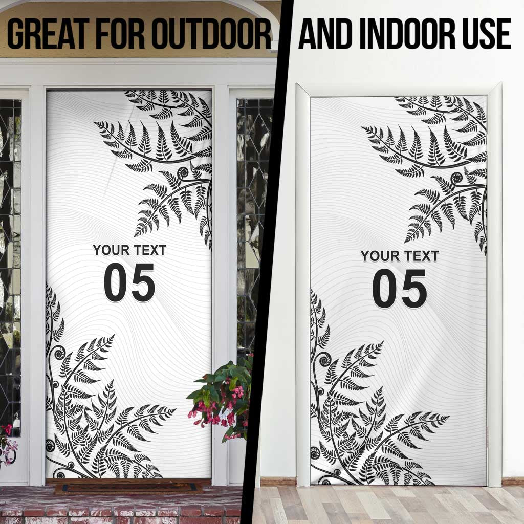 Custom New Zealand Football Door Cover Aotearoa Pride - Polynesian Pride