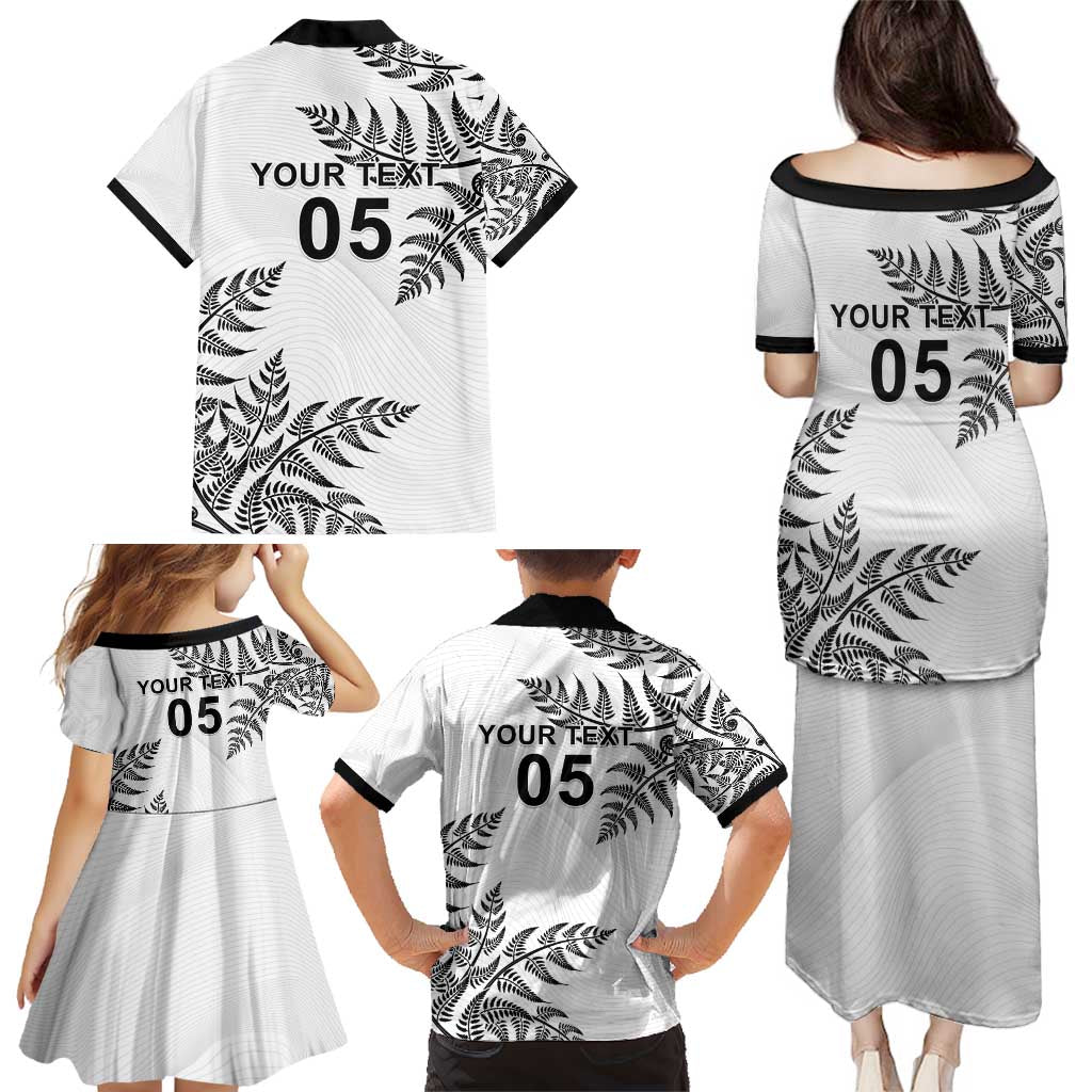 Custom New Zealand Football Family Matching Puletasi and Hawaiian Shirt Aotearoa Pride - Polynesian Pride