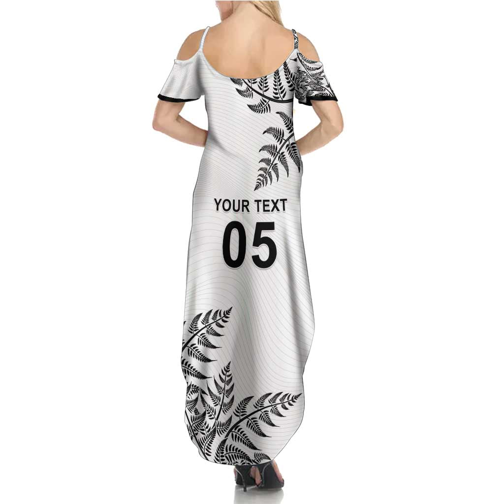 Custom New Zealand Football Family Matching Summer Maxi Dress and Hawaiian Shirt Aotearoa Pride - Polynesian Pride