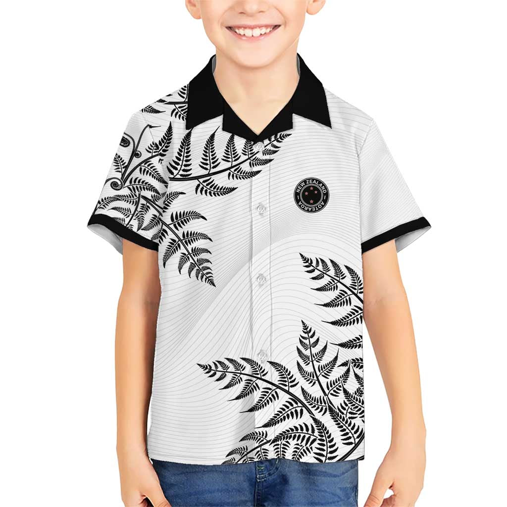 Custom New Zealand Football Kid Hawaiian Shirt Aotearoa Pride - Polynesian Pride