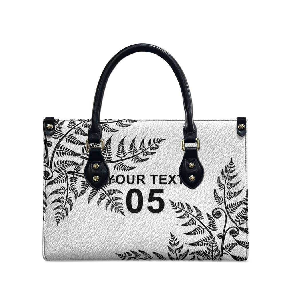 Custom New Zealand Football Leather Bag Aotearoa Pride - Polynesian Pride