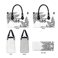 Custom New Zealand Football Leather Bag Aotearoa Pride - Polynesian Pride