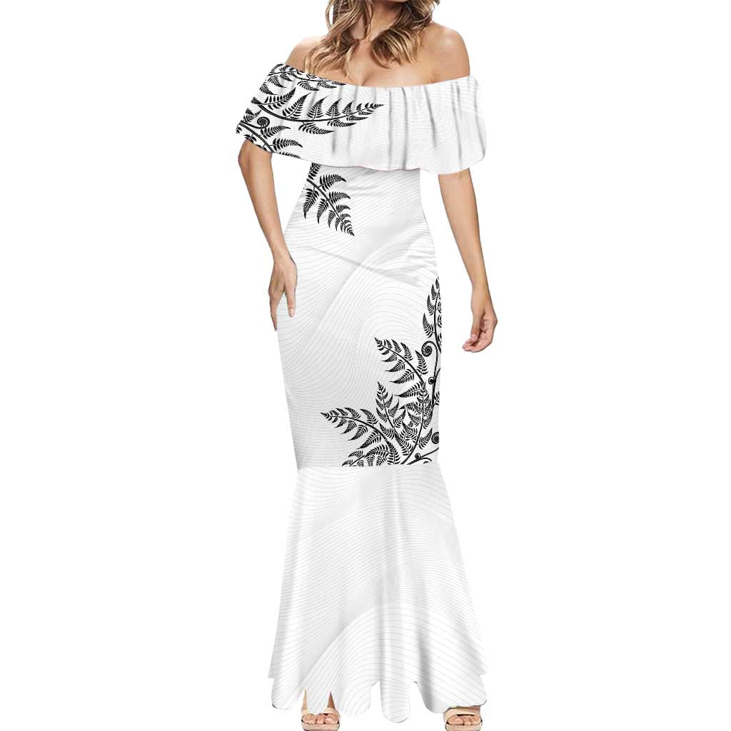 Custom New Zealand Football Mermaid Dress Aotearoa Pride - Polynesian Pride