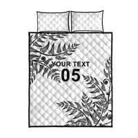 Custom New Zealand Football Quilt Bed Set Aotearoa Pride - Polynesian Pride