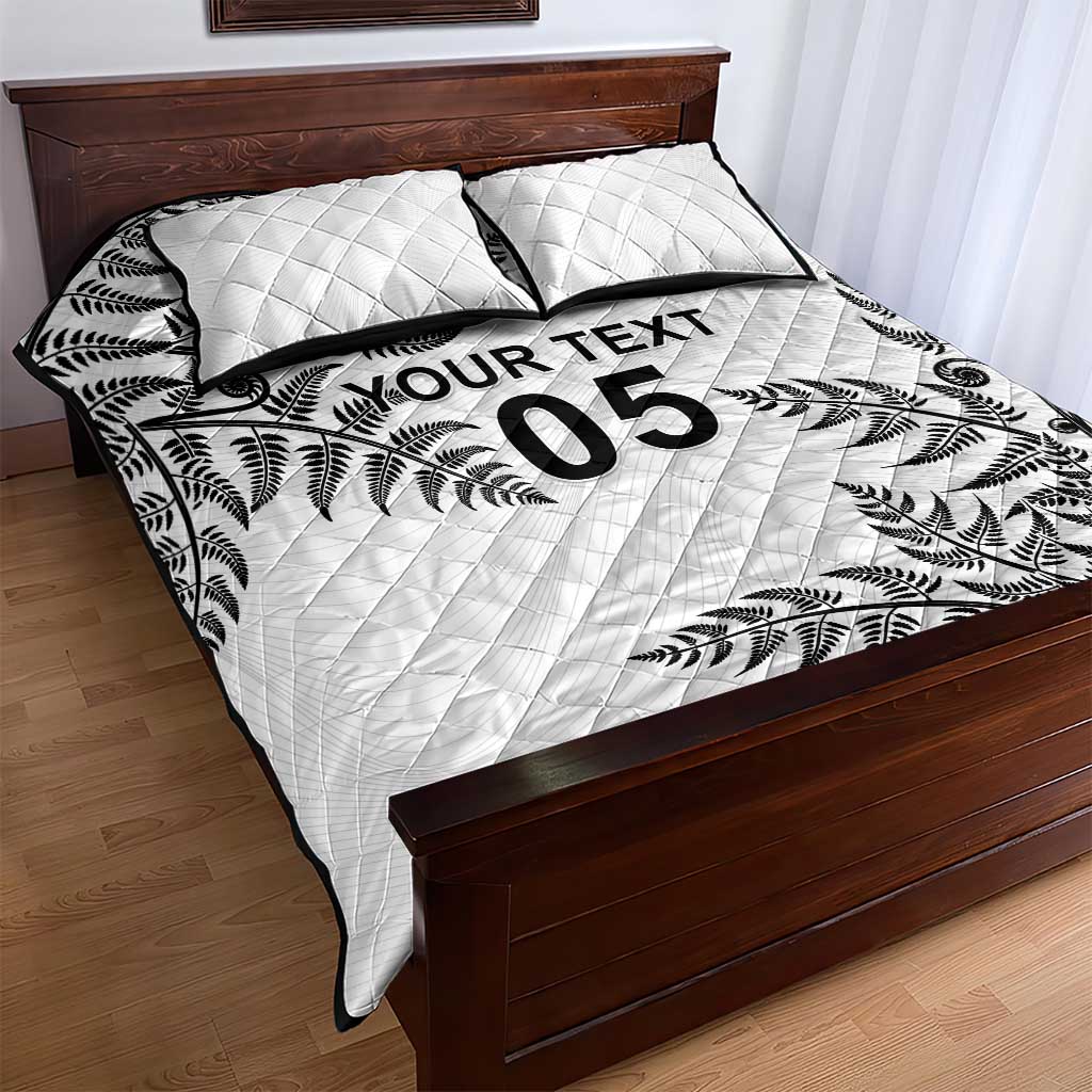 Custom New Zealand Football Quilt Bed Set Aotearoa Pride - Polynesian Pride