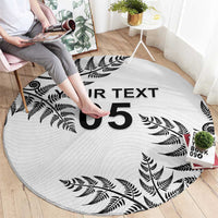 Custom New Zealand Football Round Carpet Aotearoa Pride - Polynesian Pride