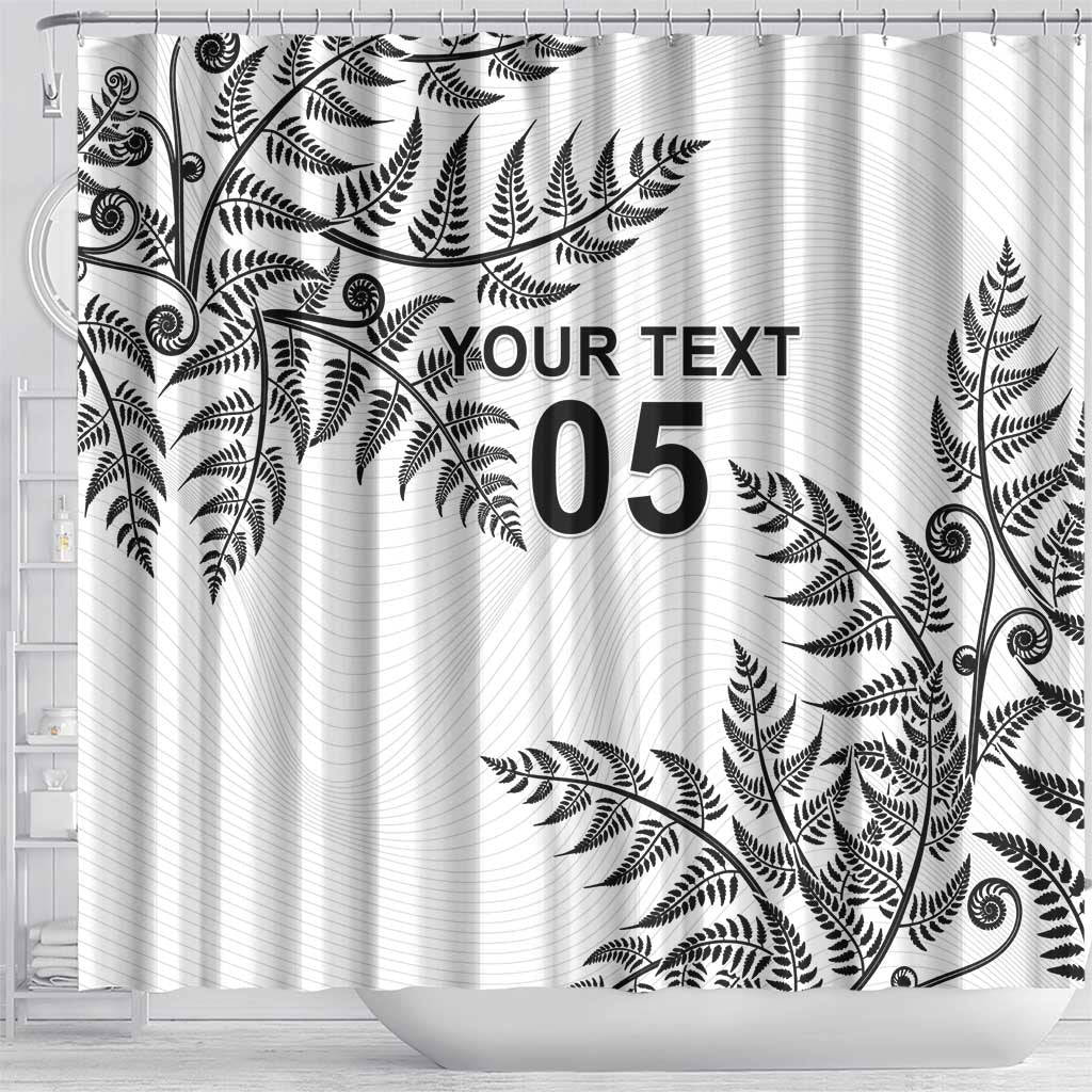 Custom New Zealand Football Shower Curtain Aotearoa Pride - Polynesian Pride