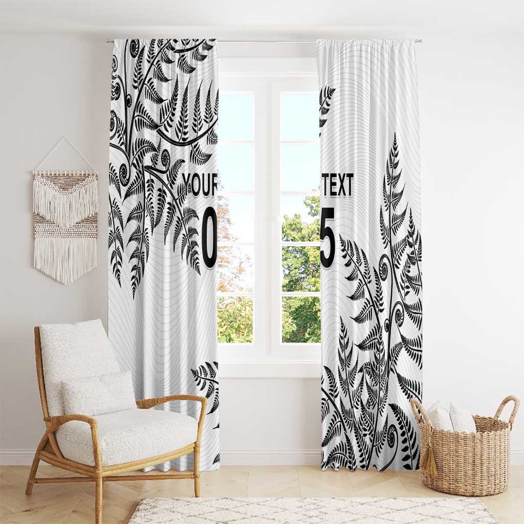 Custom New Zealand Football Window Curtain Aotearoa Pride - Polynesian Pride