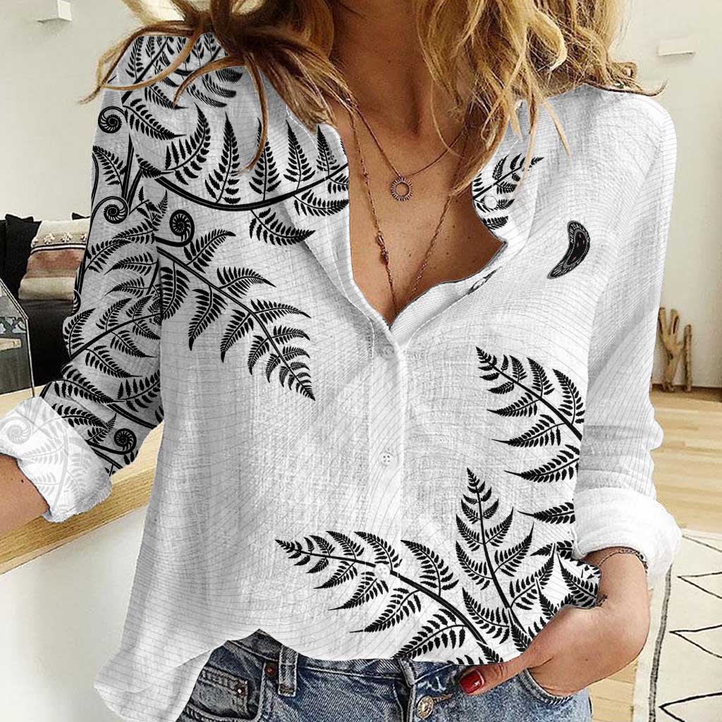 Custom New Zealand Football Women Casual Shirt Aotearoa Pride - Polynesian Pride