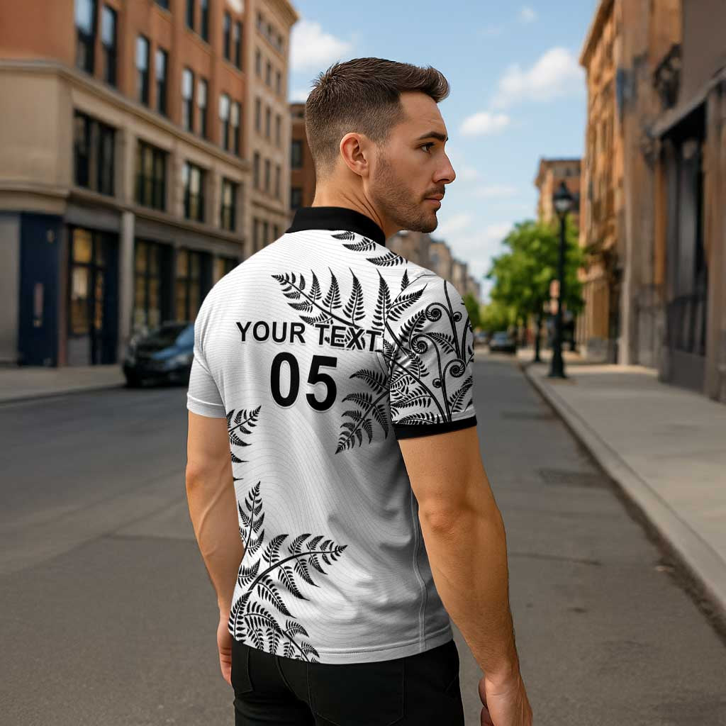 Custom New Zealand Football Zipper Polo Shirt Aotearoa Pride - Polynesian Pride