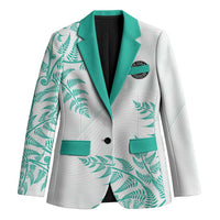 Custom New Zealand Football Blazer Aotearoa Pride Aqua Version - Polynesian Pride