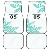 Custom New Zealand Football Car Mats Aotearoa Pride Aqua Version - Polynesian Pride