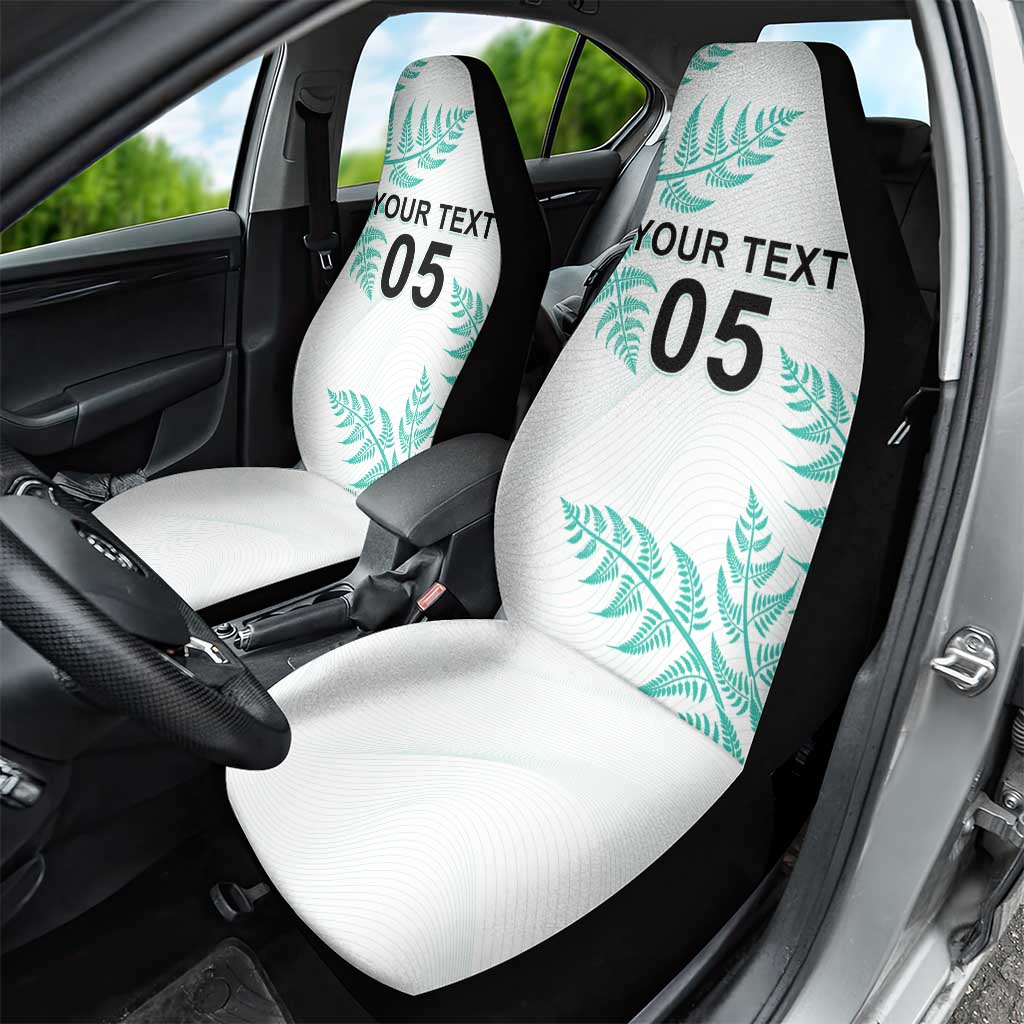 Custom New Zealand Football Car Seat Cover Aotearoa Pride Aqua Version - Polynesian Pride