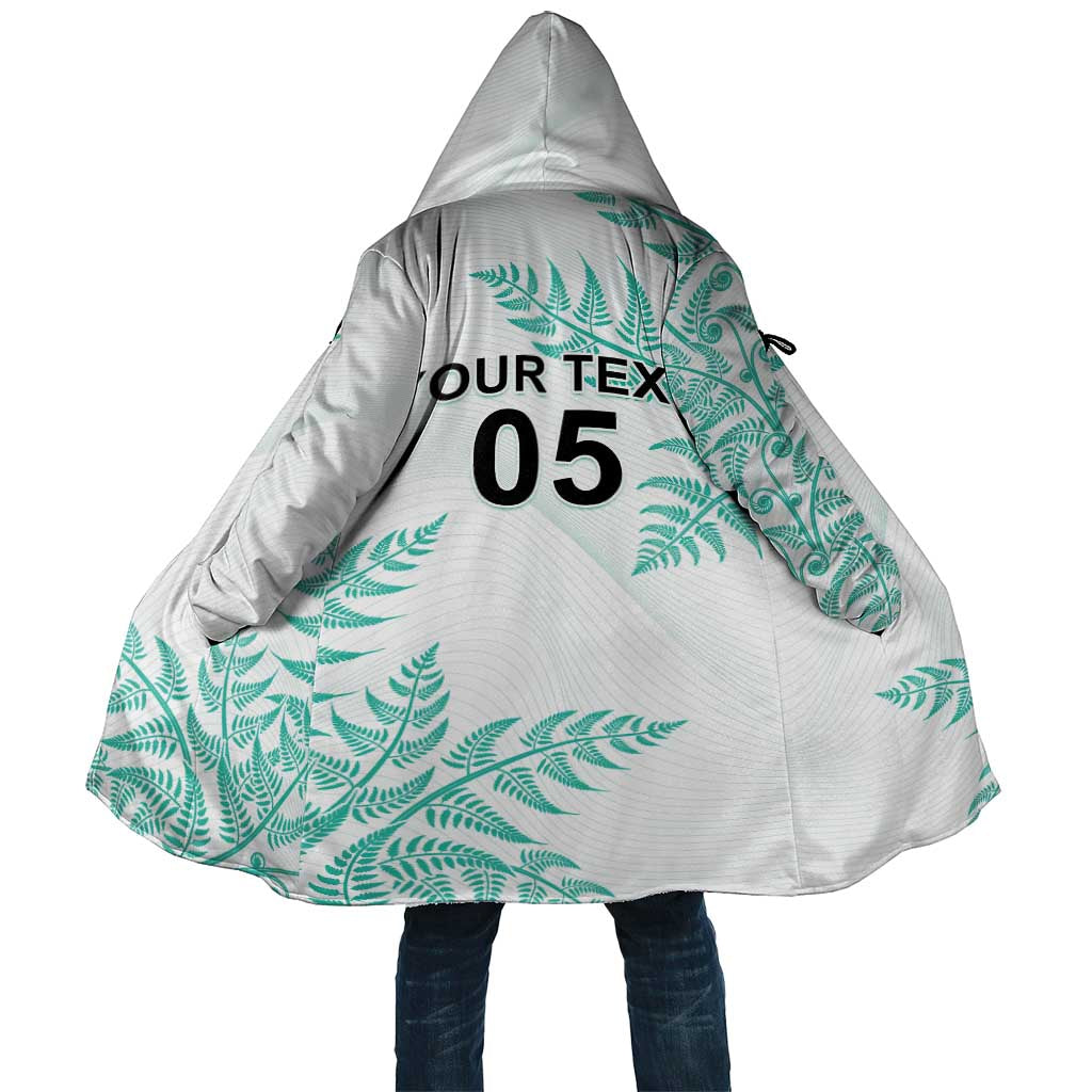 Custom New Zealand Football Cloak Aotearoa Pride Aqua Version - Polynesian Pride