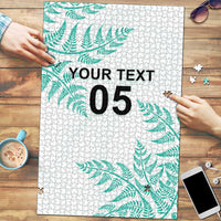 Custom New Zealand Football Puzzle Aotearoa Pride Aqua Version - Polynesian Pride