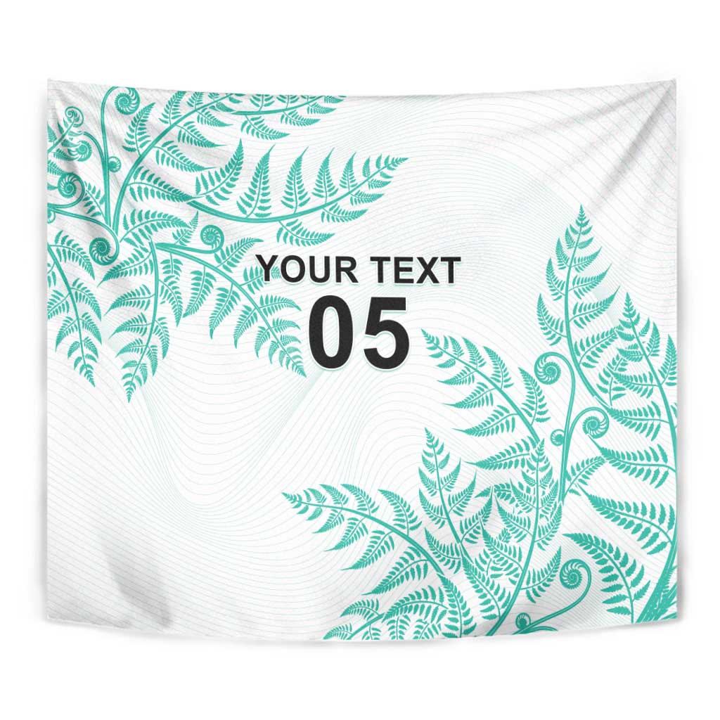 Custom New Zealand Football Tapestry Aotearoa Pride Aqua Version - Polynesian Pride