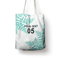 Custom New Zealand Football Tote Bag Aotearoa Pride Aqua Version - Polynesian Pride