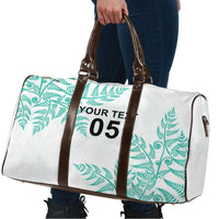 Custom New Zealand Football Travel Bag Aotearoa Pride Aqua Version - Polynesian Pride