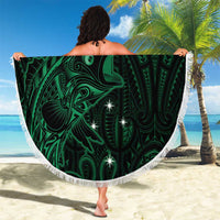 Custom New Zealand Fishing Beach Blanket Maori Tribal Pattern - Polynesian Pride