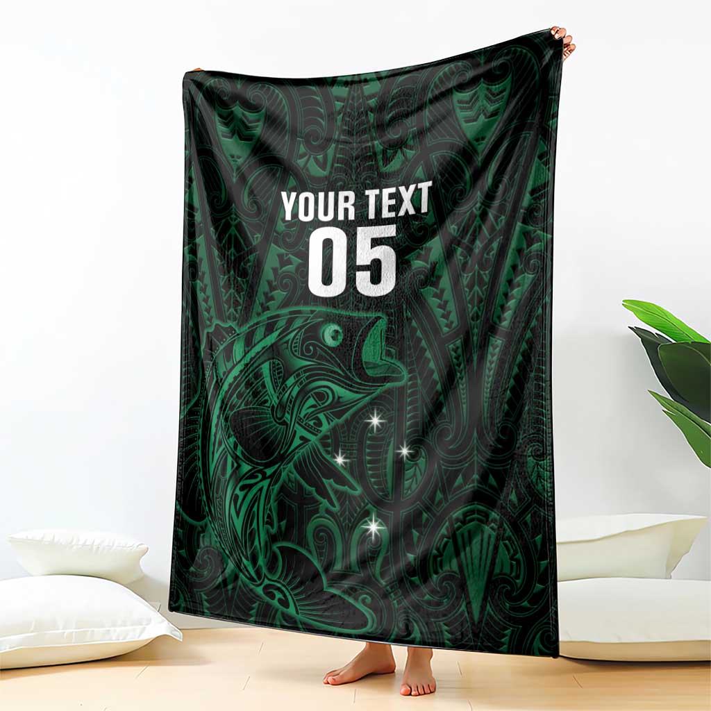 Custom New Zealand Fishing Blanket Maori Tribal Pattern - Polynesian Pride