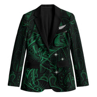 Custom New Zealand Fishing Blazer Maori Tribal Pattern - Polynesian Pride