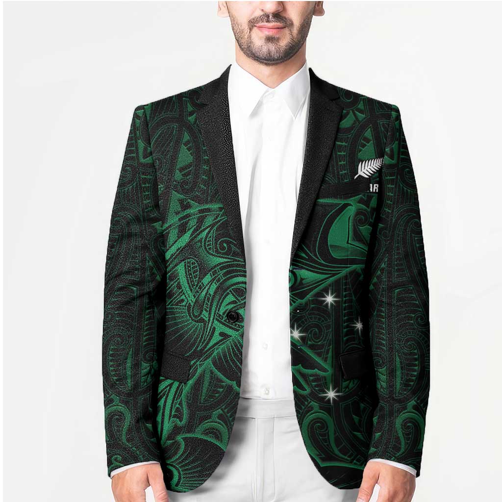Custom New Zealand Fishing Blazer Maori Tribal Pattern - Polynesian Pride