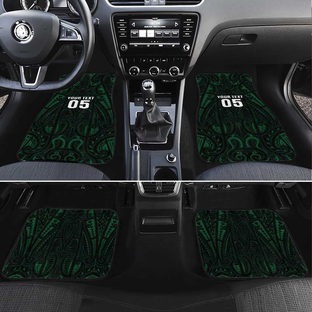 Custom New Zealand Fishing Car Mats Maori Tribal Pattern - Polynesian Pride