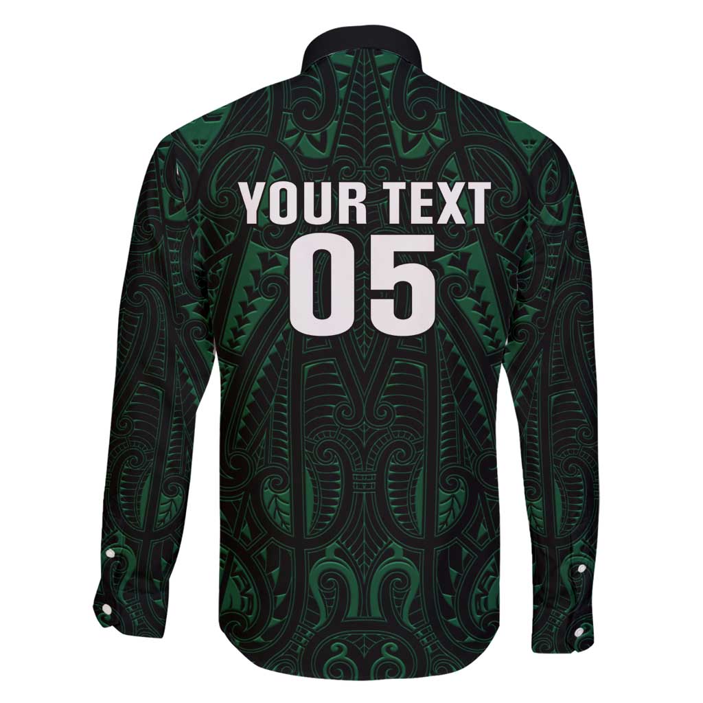 Custom New Zealand Fishing Family Matching Long Sleeve Bodycon Dress and Hawaiian Shirt Maori Tribal Pattern - Polynesian Pride