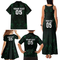 Custom New Zealand Fishing Family Matching Tank Maxi Dress and Hawaiian Shirt Maori Tribal Pattern - Polynesian Pride