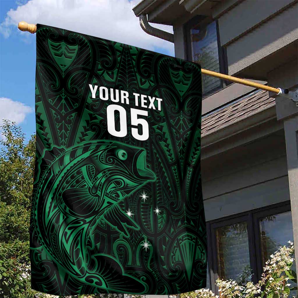 Custom New Zealand Fishing Garden Flag Maori Tribal Pattern - Polynesian Pride