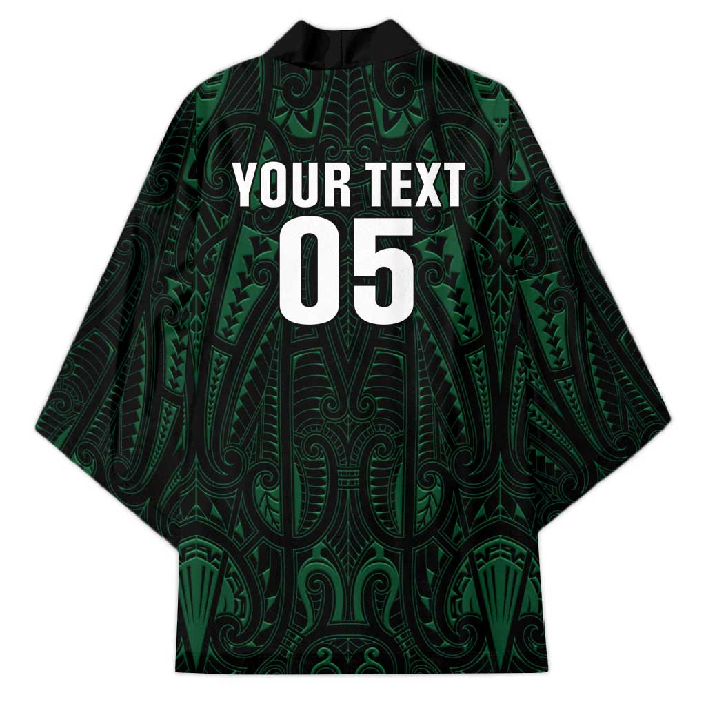 Custom New Zealand Fishing Kimono Maori Tribal Pattern - Polynesian Pride