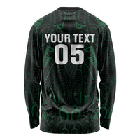 Custom New Zealand Fishing Long Sleeve Shirt Maori Tribal Pattern - Polynesian Pride