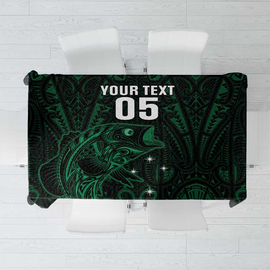 Custom New Zealand Fishing Tablecloth Maori Tribal Pattern - Polynesian Pride