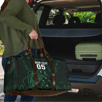 Custom New Zealand Fishing Travel Bag Maori Tribal Pattern - Polynesian Pride