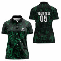 Custom New Zealand Fishing Women Polo Shirt Maori Tribal Pattern - Polynesian Pride